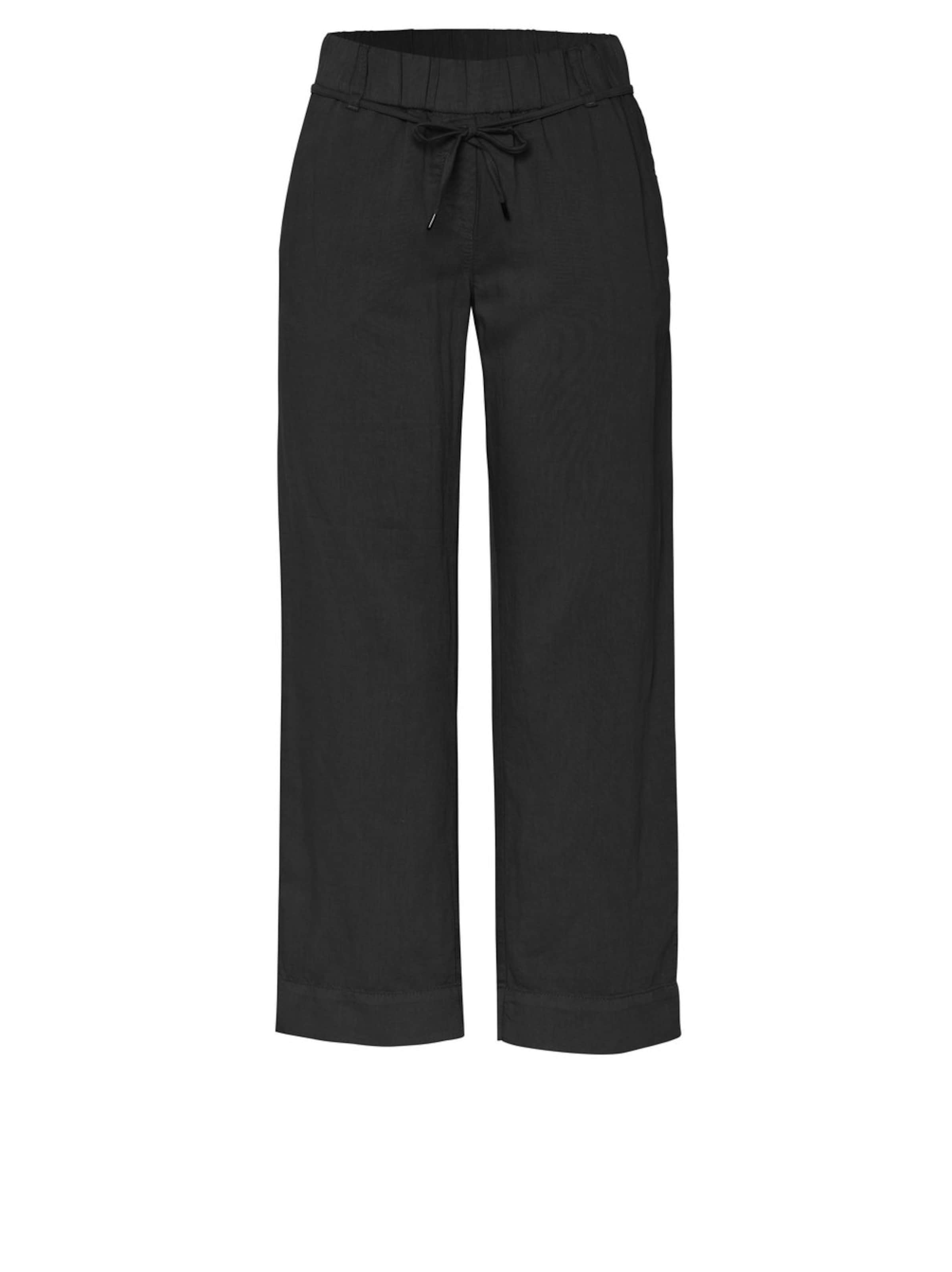 TONI Wide leg Trousers in Black: front