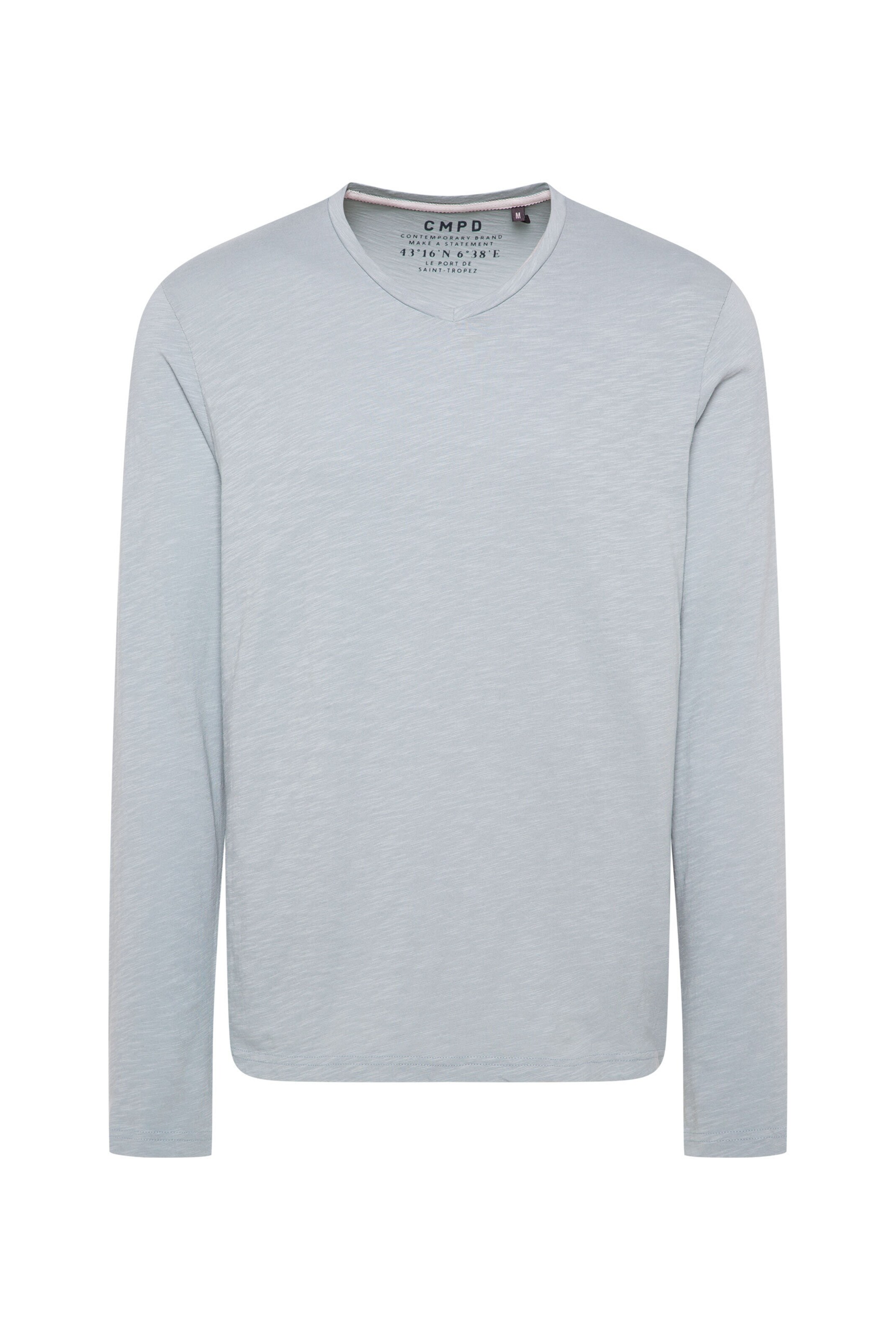 CMPD Longsleeve mit V-Neck in Grün: Vorderseite