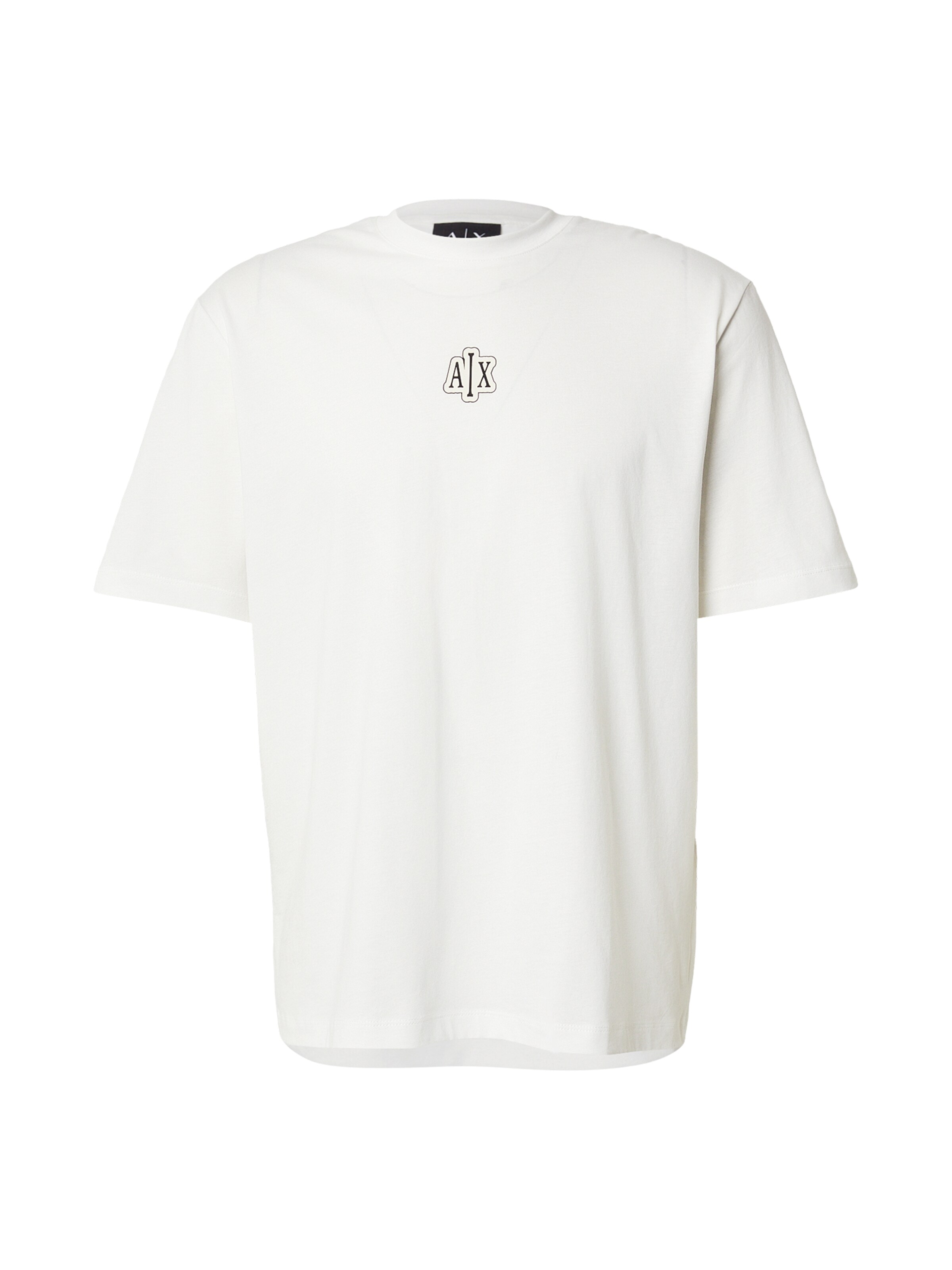 ARMANI EXCHANGE T-shirt i svart / off-white, Produktvy