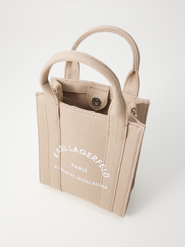 Karl Lagerfeld Handbag in Beige: top
