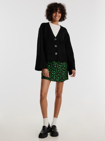 EDITED Knit cardigan 'Carmi' in Black