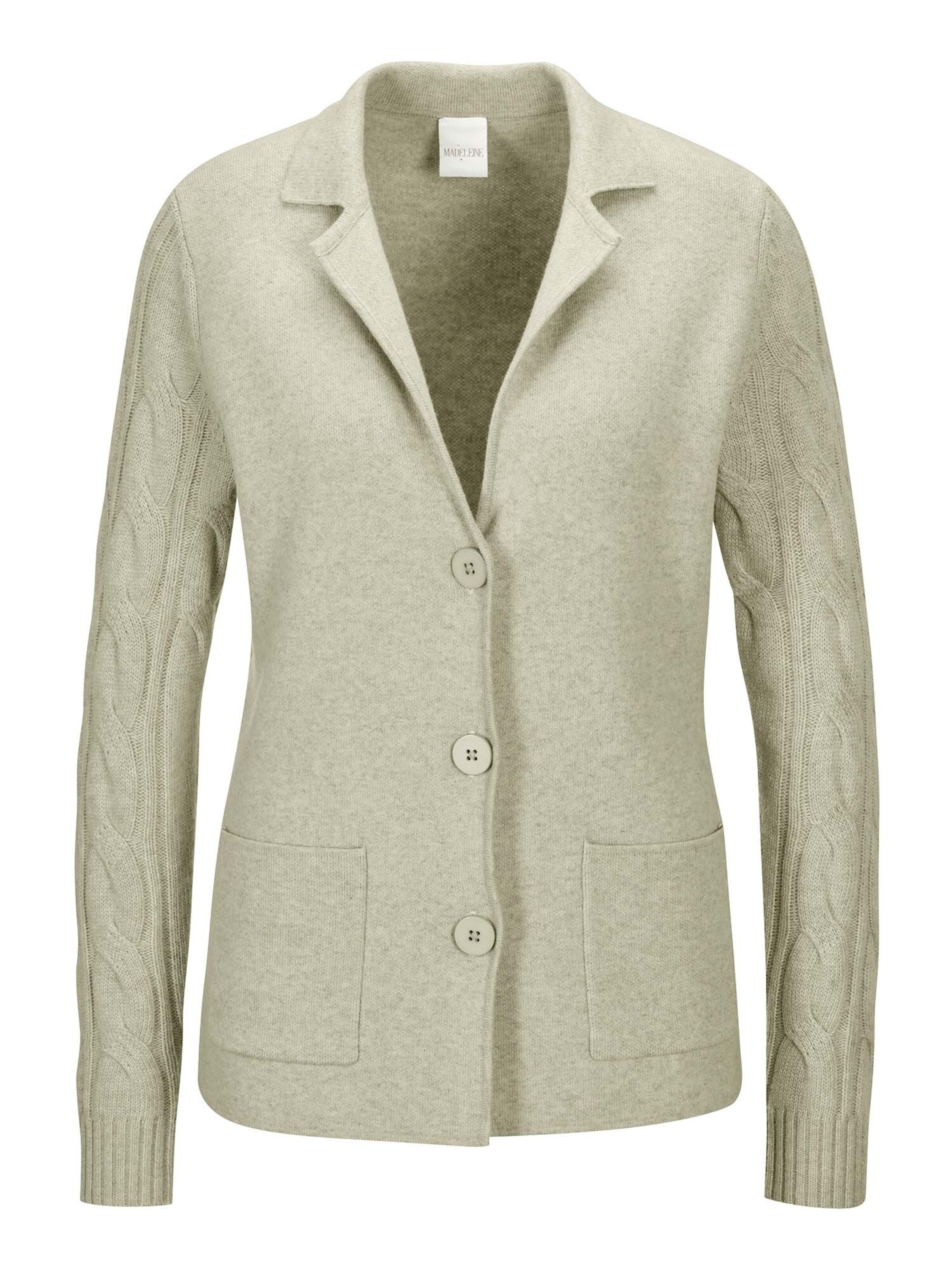 Cardigan MADELEINE en gris : devant