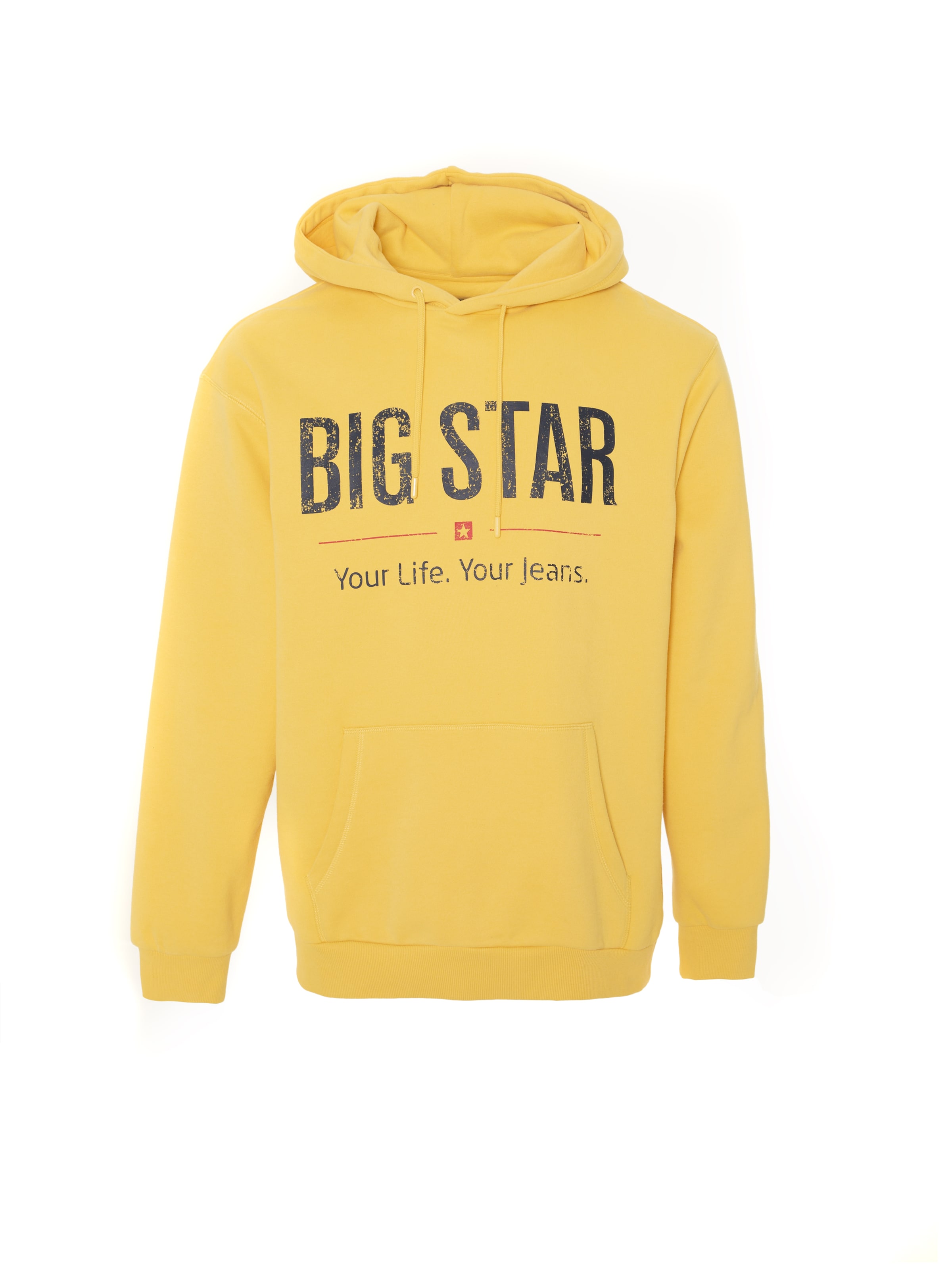 BIG STAR Sweatshirt 'Ashlyno' in Gelb: Vorderseite