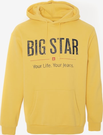 BIG STAR Sweatshirt 'Ashlyno' in Geel: voorkant