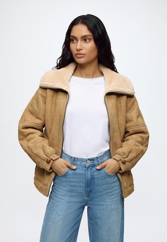 TOPSHOP Přechodná bunda – hnědá