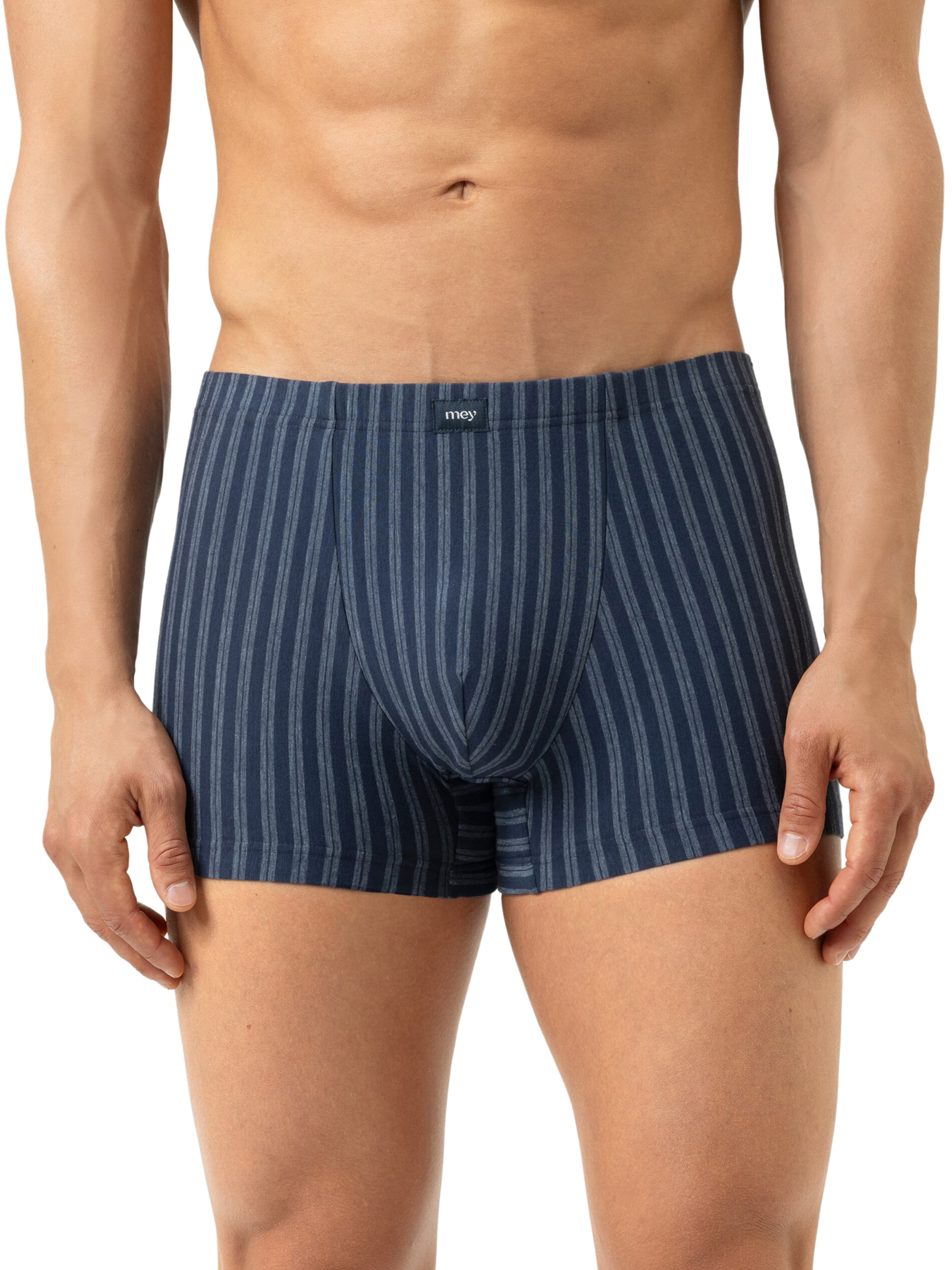 Mey Boxer shorts 'Denim Stripes' in Blue: front