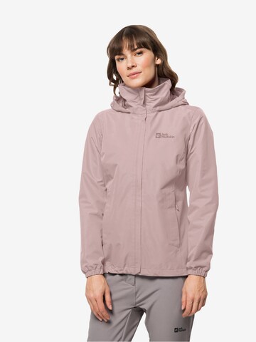 JACK WOLFSKIN Outdoorová bunda 'Stormy Point' – pink: přední strana