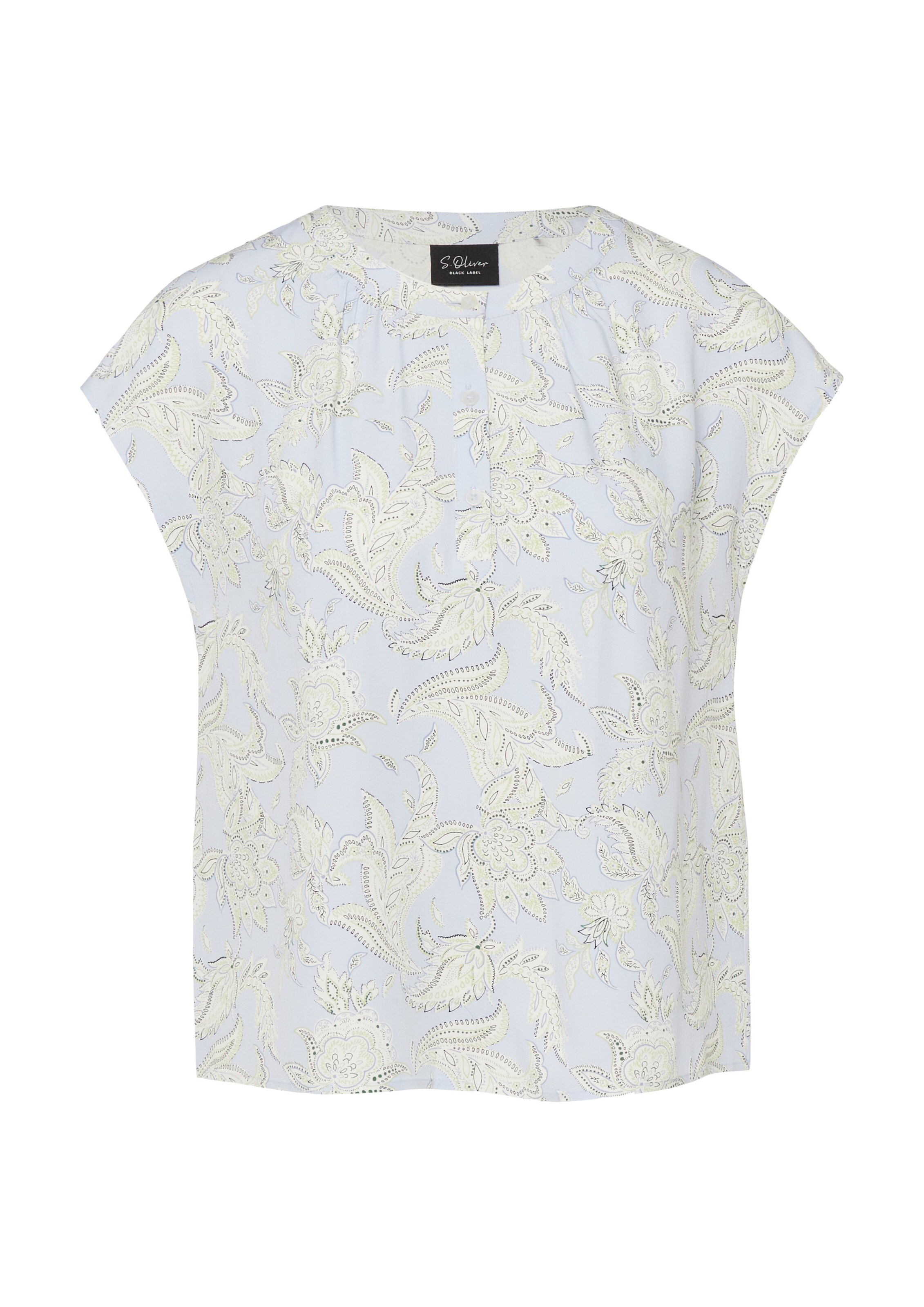 s.Oliver Blouse in Blauw: voorkant