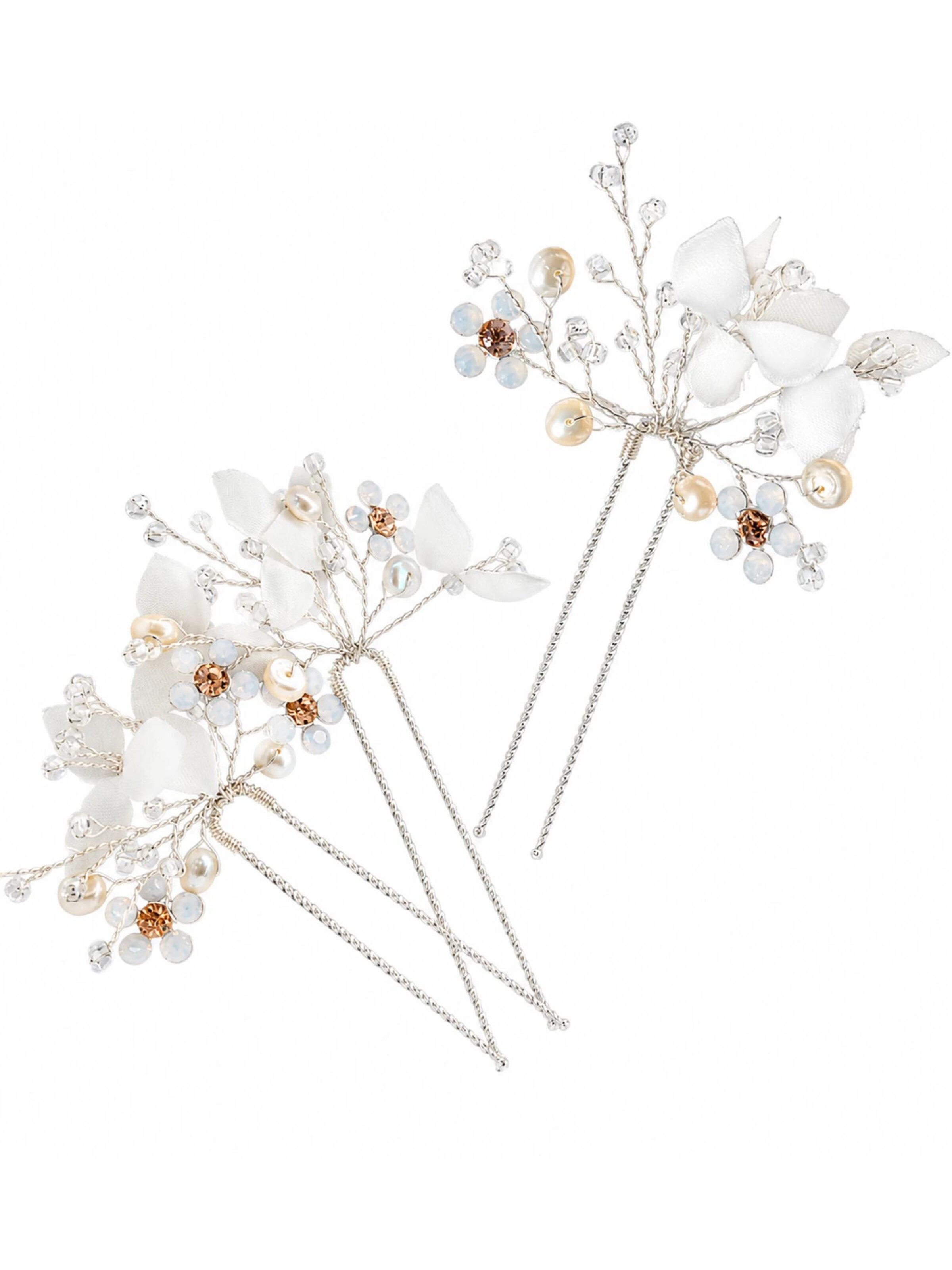 Sally Jane Bridal Ornement pour cheveux 'Ilja' en One Size en argent, Vue avec produit