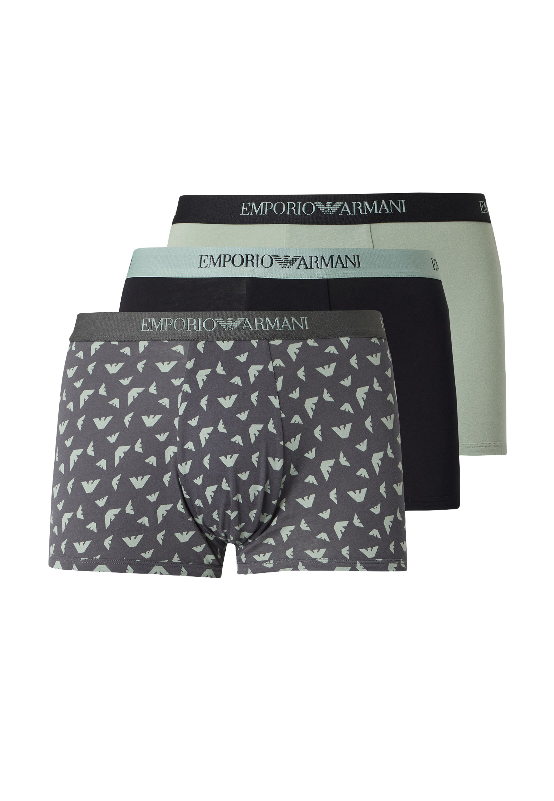 Emporio Armani Boxershorts in Groen: voorkant