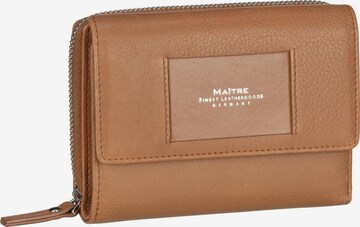 Maître Wallet 'Diethilde' in Brown: front