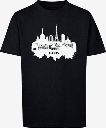 F4NT4STIC Shirt 'Cities Collection - Paris skyline' in Schwarz: predná strana