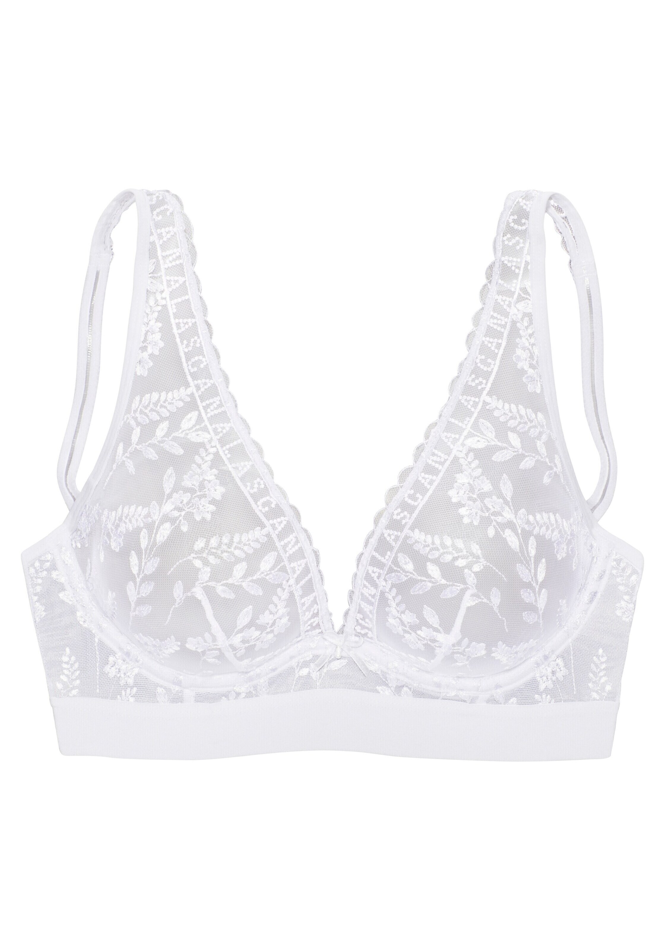 Sutien de la LASCANA pe alb: față