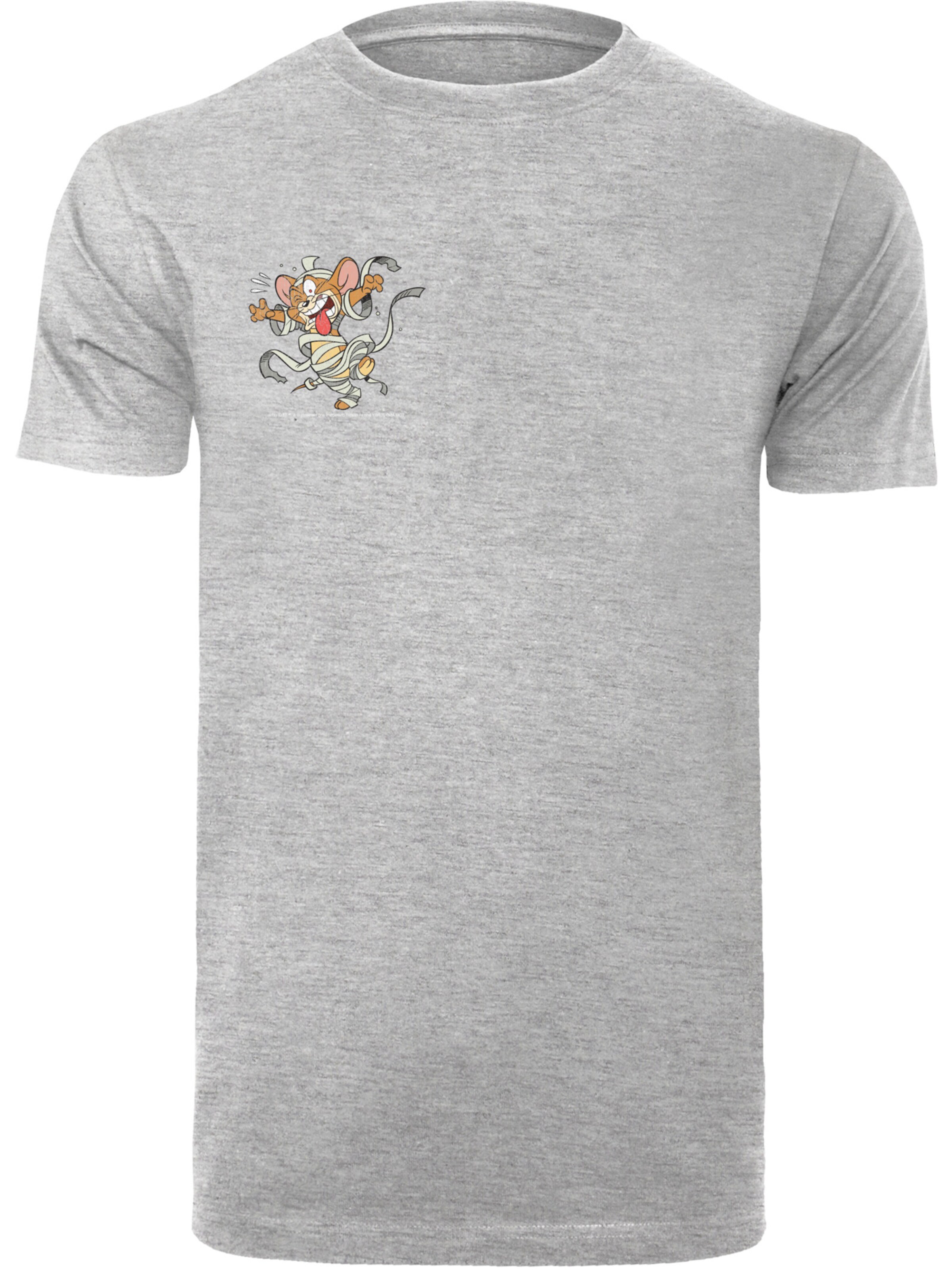 F4NT4STIC Shirt 'Tom Und Jerry' in Grey: front