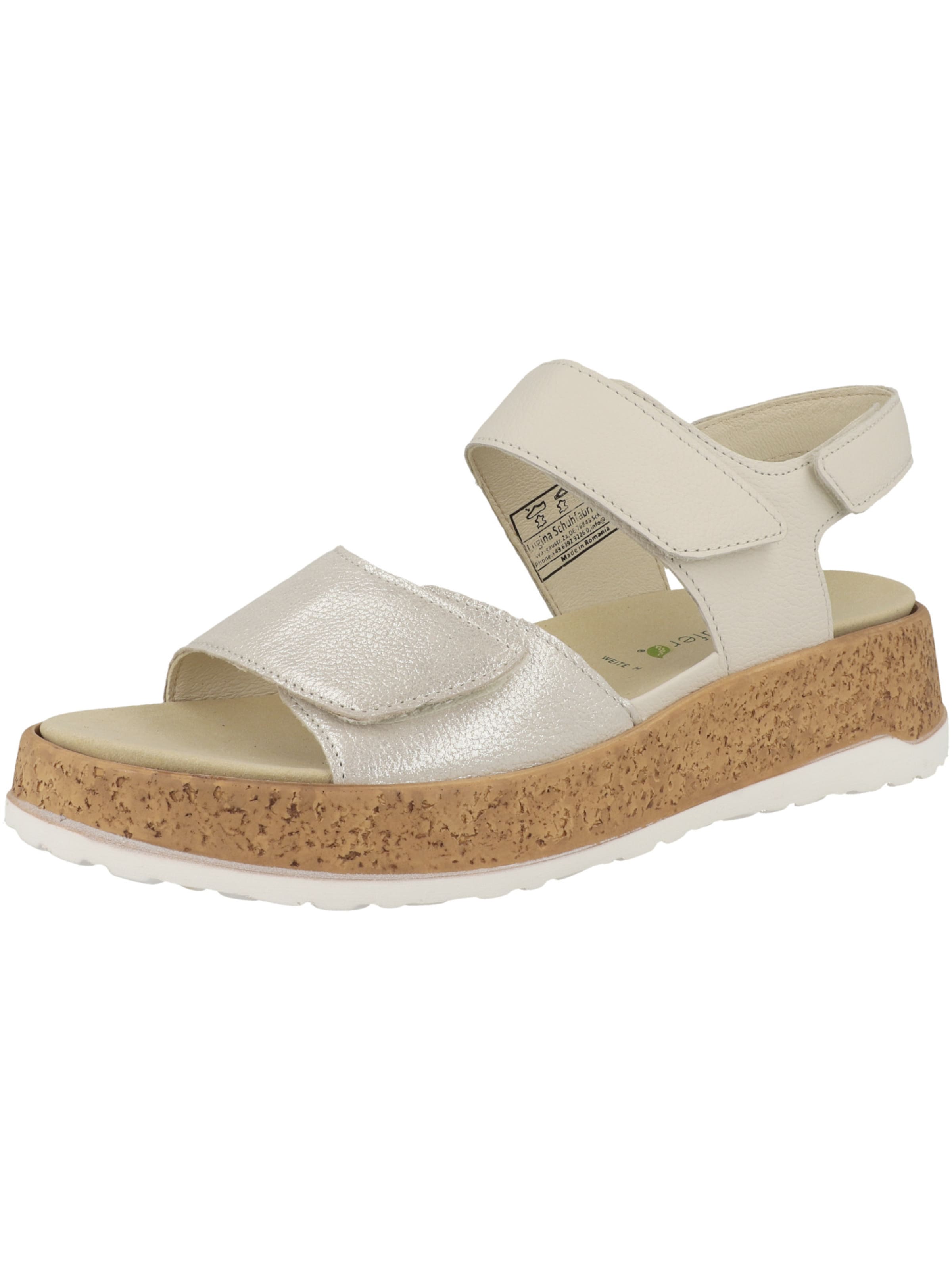 WALDLÄUFER - Sandálias com tiras 'H-Libby' em bege: frente