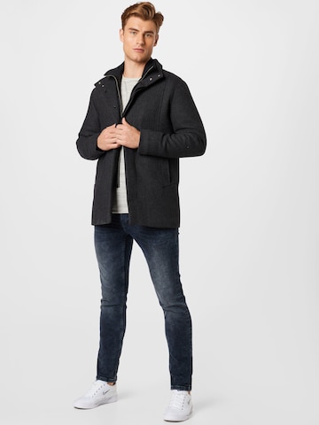 JACK & JONES Between-Seasons Coat 'Dunham' in Grey