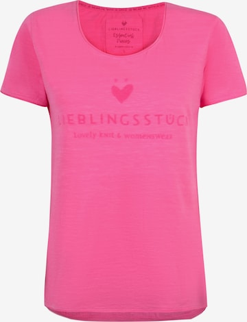 T-shirt 'Cia' LIEBLINGSSTÜCK en rose : devant