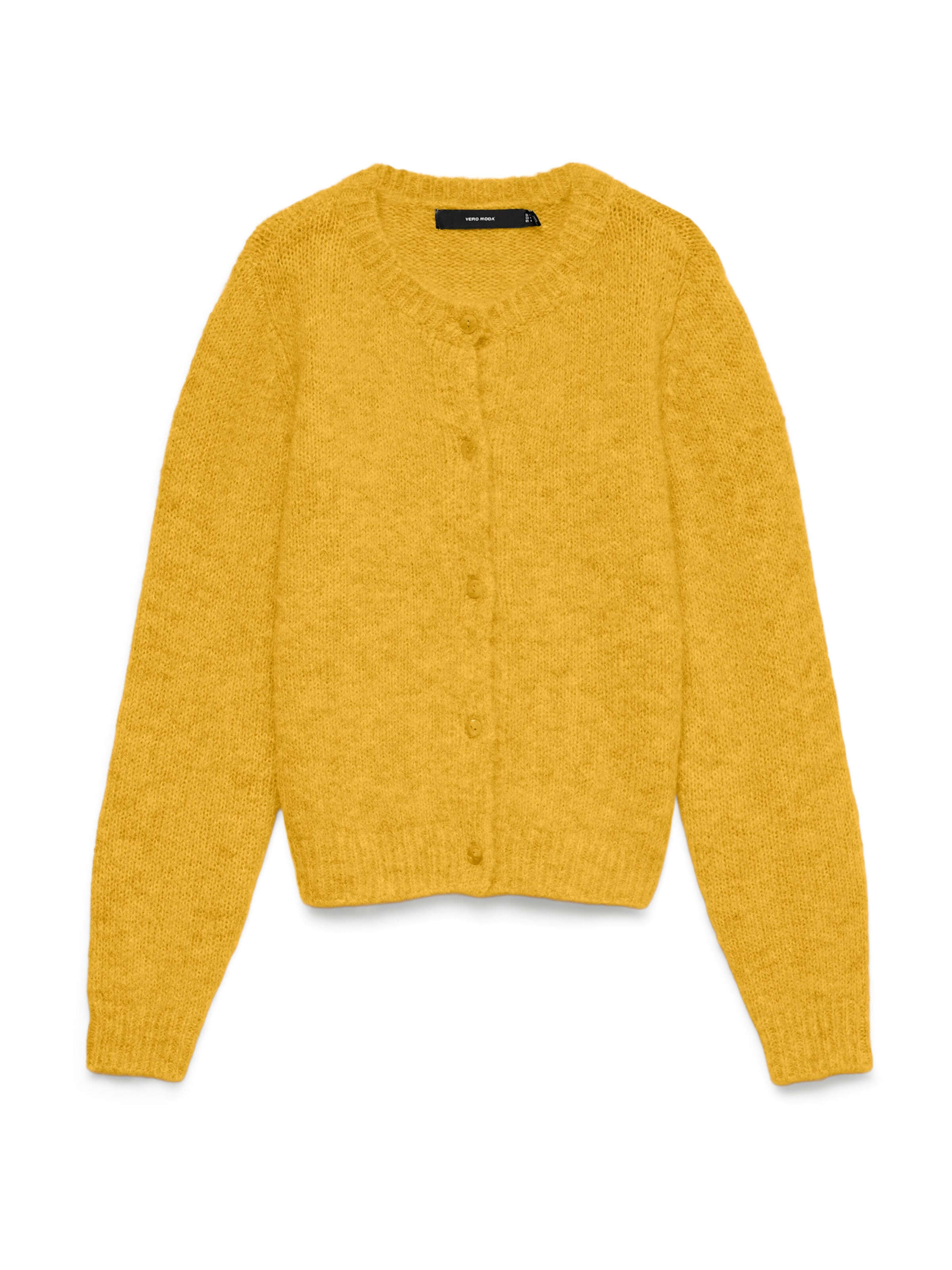 VERO MODA Knit cardigan 'VMNOVAH' in Yellow: front