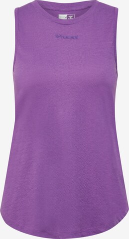 Hummel Sports Top in Purple: front