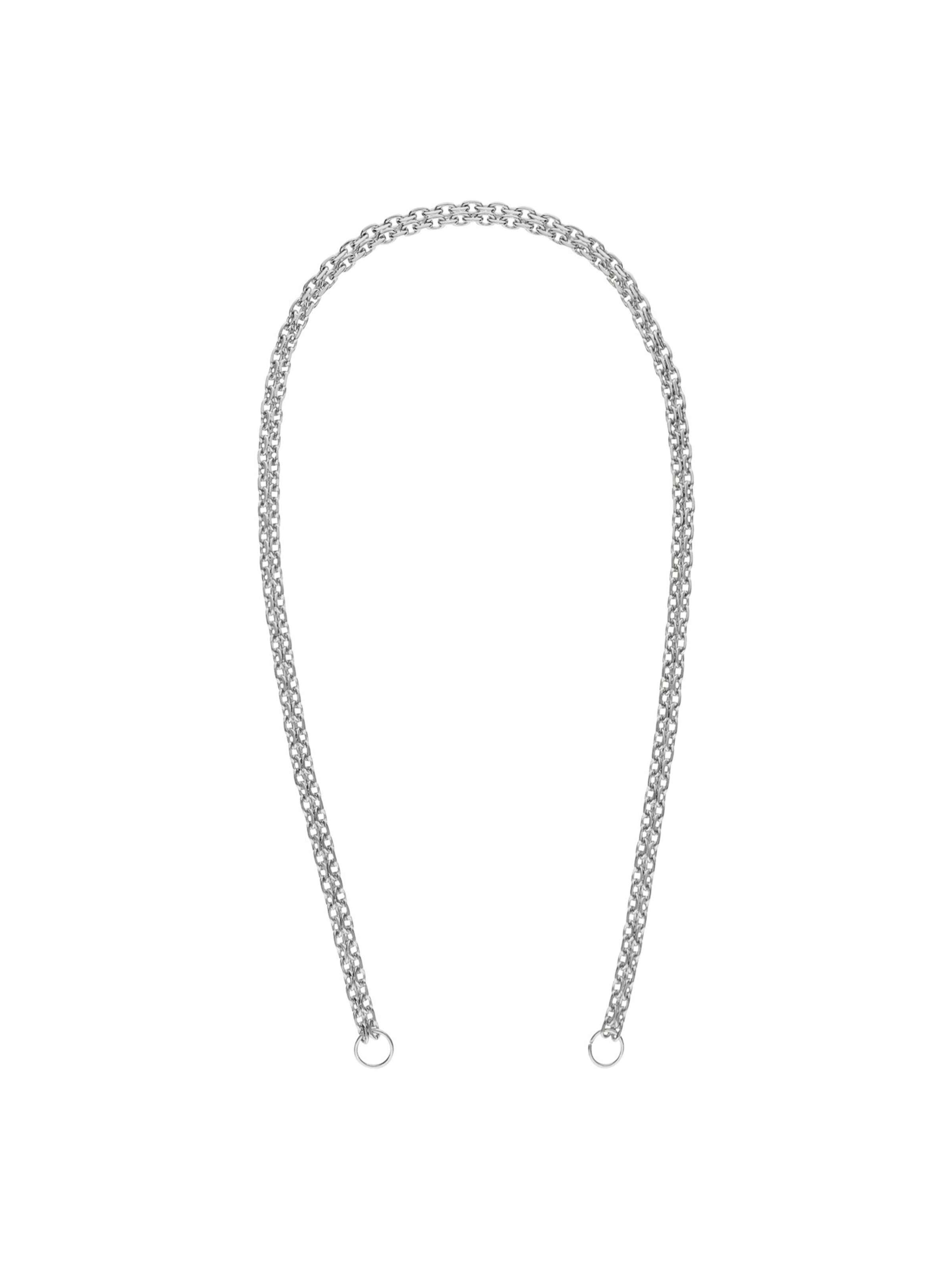 Lucardi Necklace 'Einfach' in Silver: front