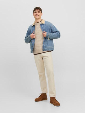 JACK & JONES - Pullover 'JOROLLIE' em bege