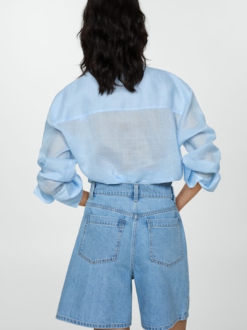 MANGO Loosefit Jeans 'MARINA' in Blauw