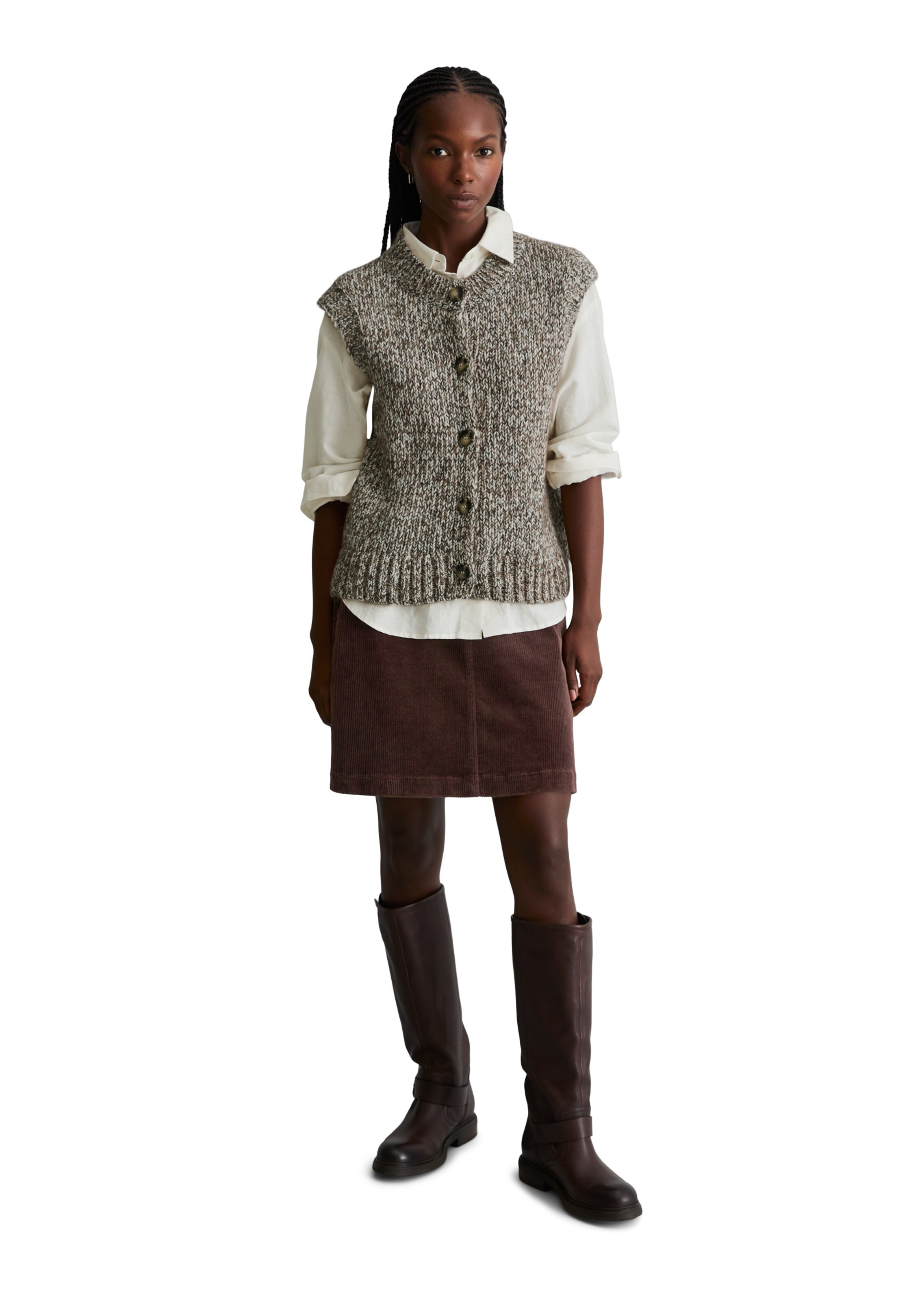 Marc O'Polo DENIM Knitted vest in Beige