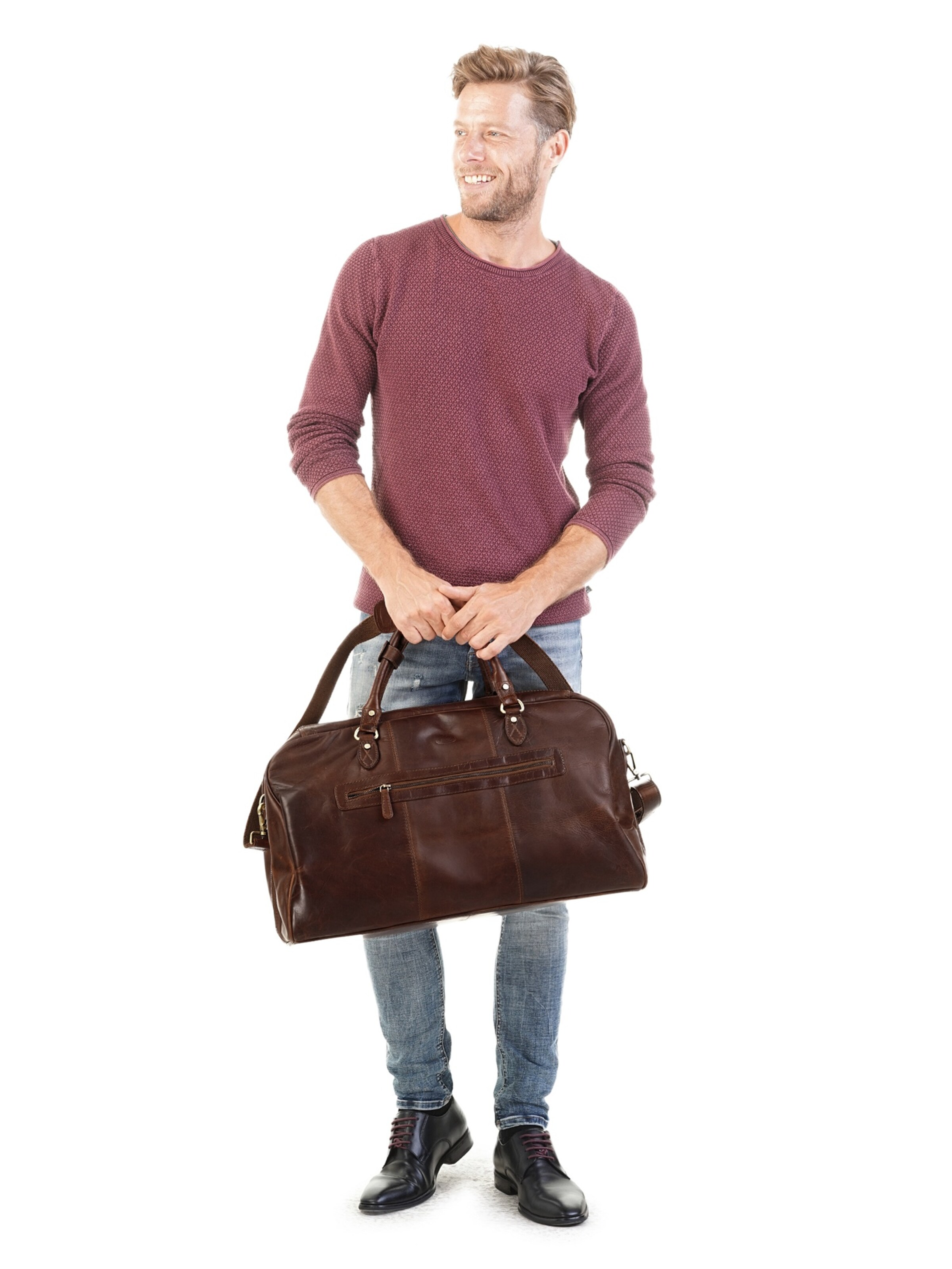 piké Travel bag in Brown: front