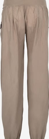 malito more than fashion Harem Pants in Brown: front