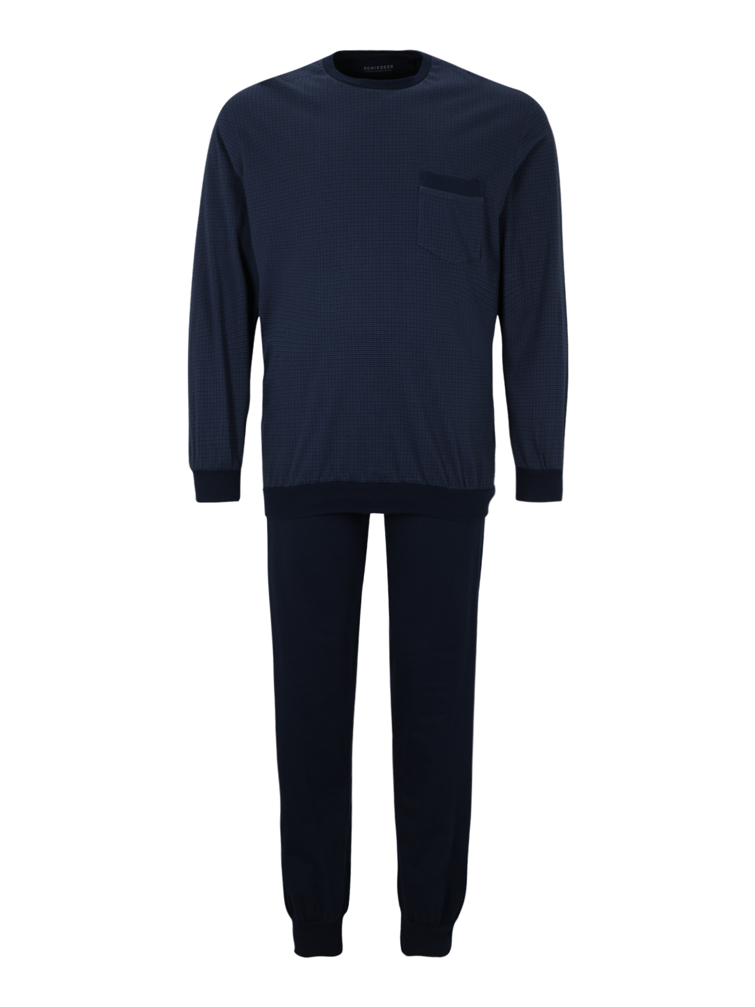 Männer Große Größen SCHIESSER Pyjama in Blau, Navy - ZF23574