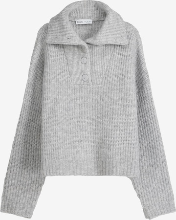 Pull-over Bershka en gris : devant