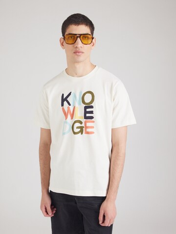 KnowledgeCotton Apparel Tričko - Béžová: predná strana