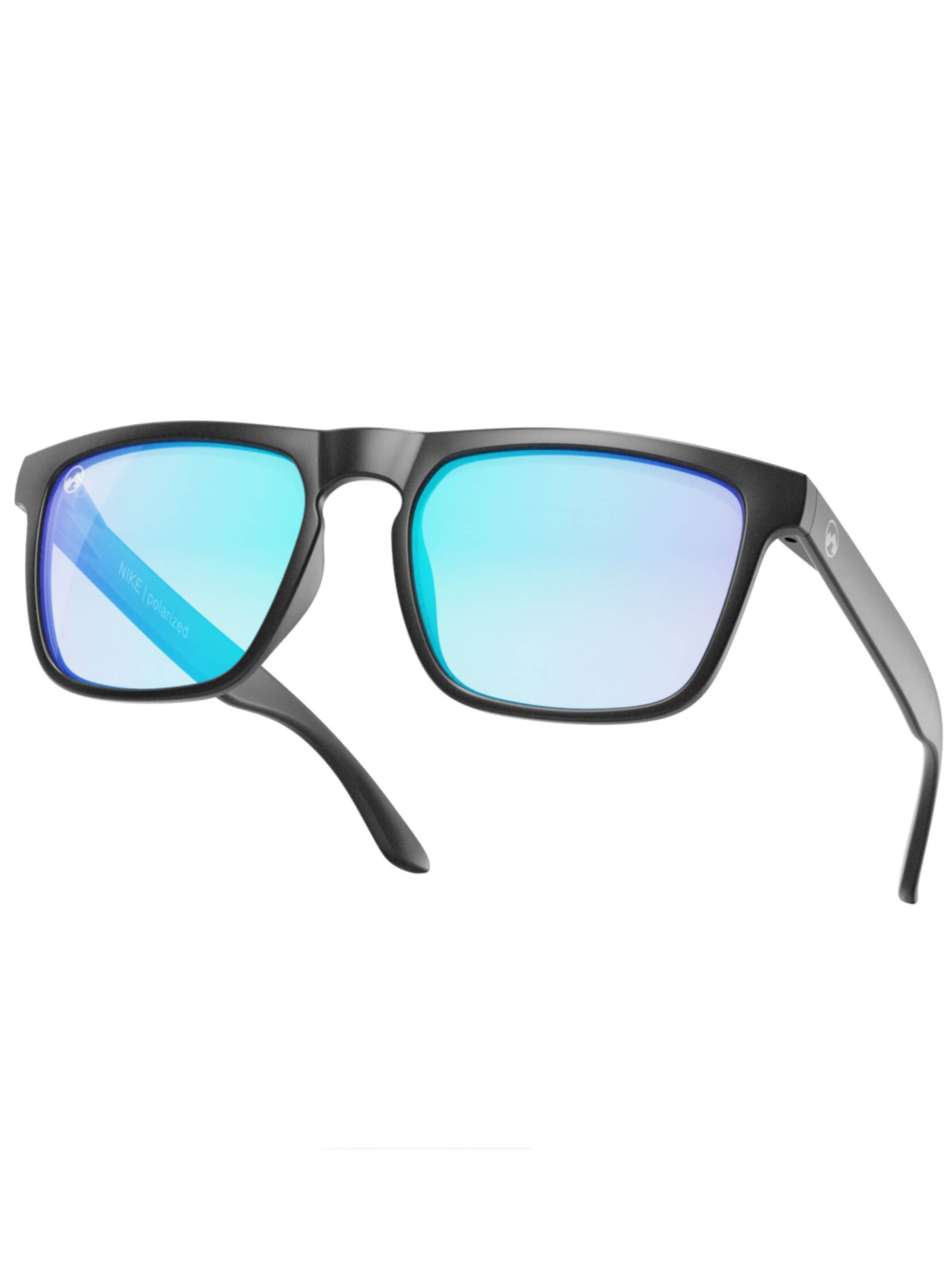 Lunettes de soleil sport 'MowMow Thor Sunglasses - Polarized - Men - Women - Black' Mowmow en bleu : devant