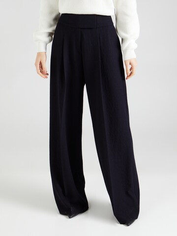 Wide Leg Pantalon à pince 'Hasmalla' HUGO en bleu : devant