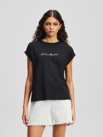 Karl Lagerfeld Shirt in Black: front
