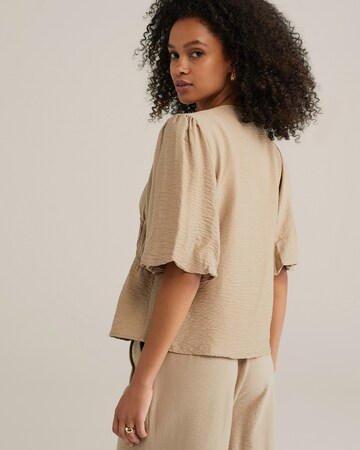 Chemisier WE Fashion en beige
