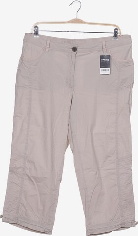 Ulla Popken Pants in 4XL in Beige: front