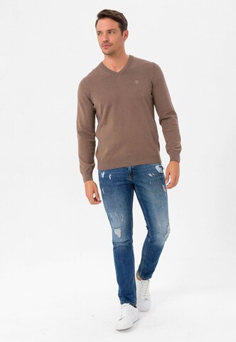 Pull-over Jimmy Sanders en marron