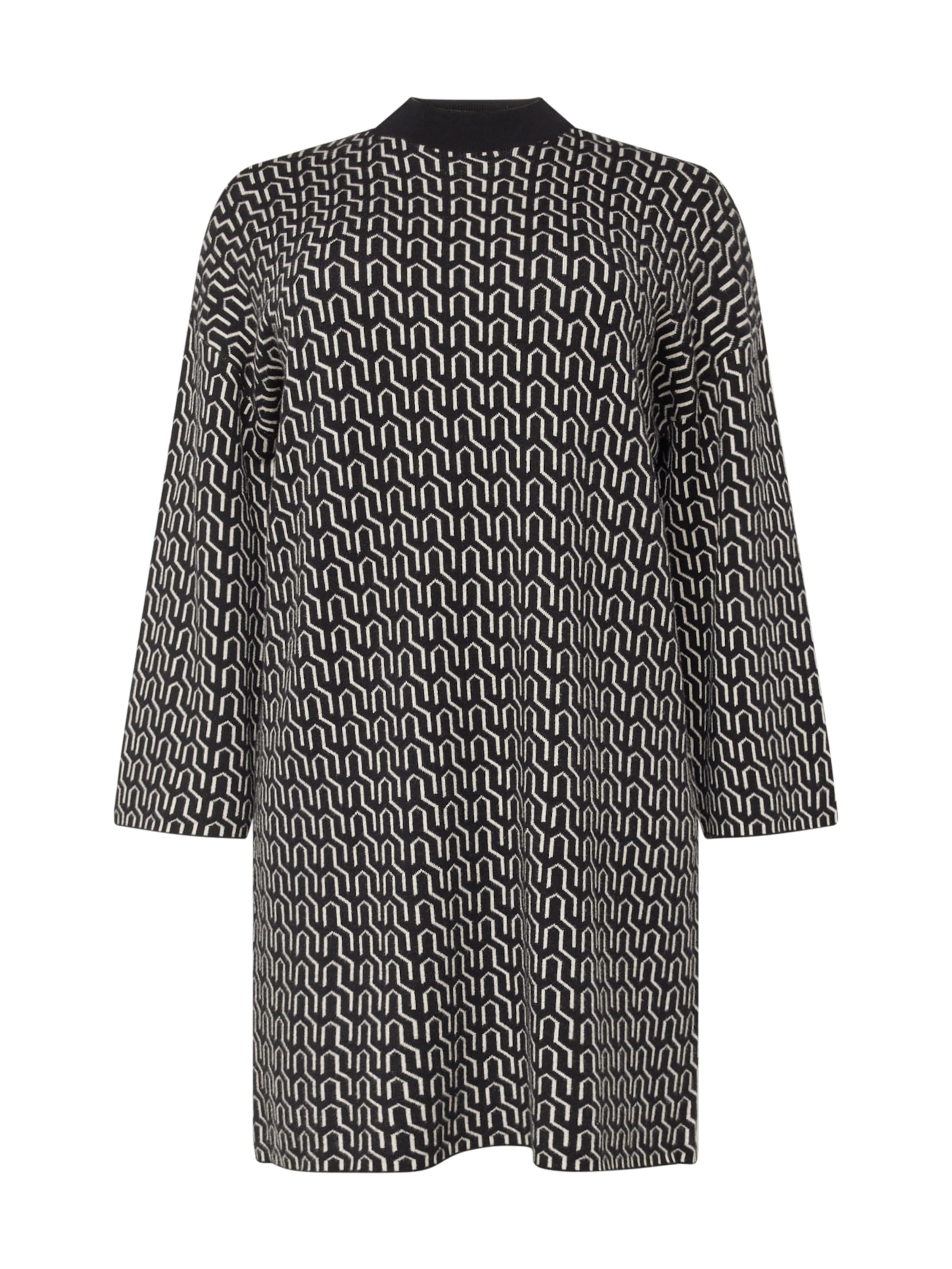 Robes en maille 'GOLD NEEDLE ART' Vero Moda Curve en noir : devant