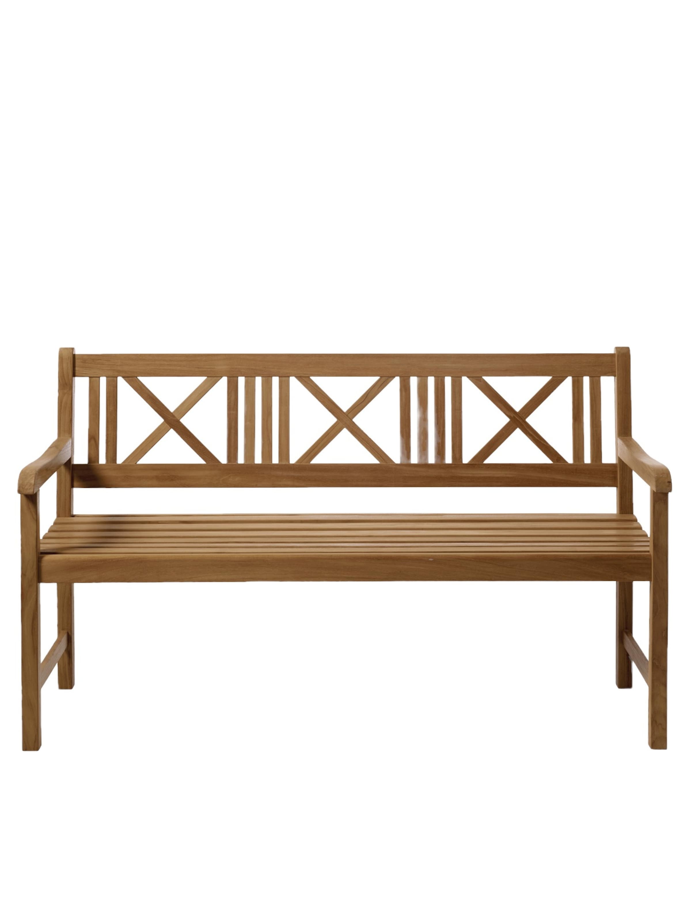 cinas Holzbank 'Rosenborg' in Braun: Vorderseite