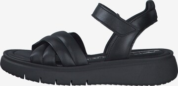 TAMARIS Sandal i svart