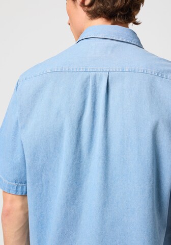 WRANGLER Regular Fit Hemd in Blau