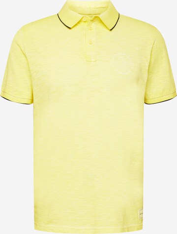 T-Shirt TOM TAILOR en jaune : devant