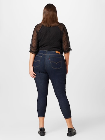 Levi's® Plus Skinny Džínsy '721 PL Hi Rise Skinny' - Modrá