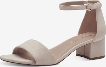 TAMARIS Strap Sandals in Beige: front