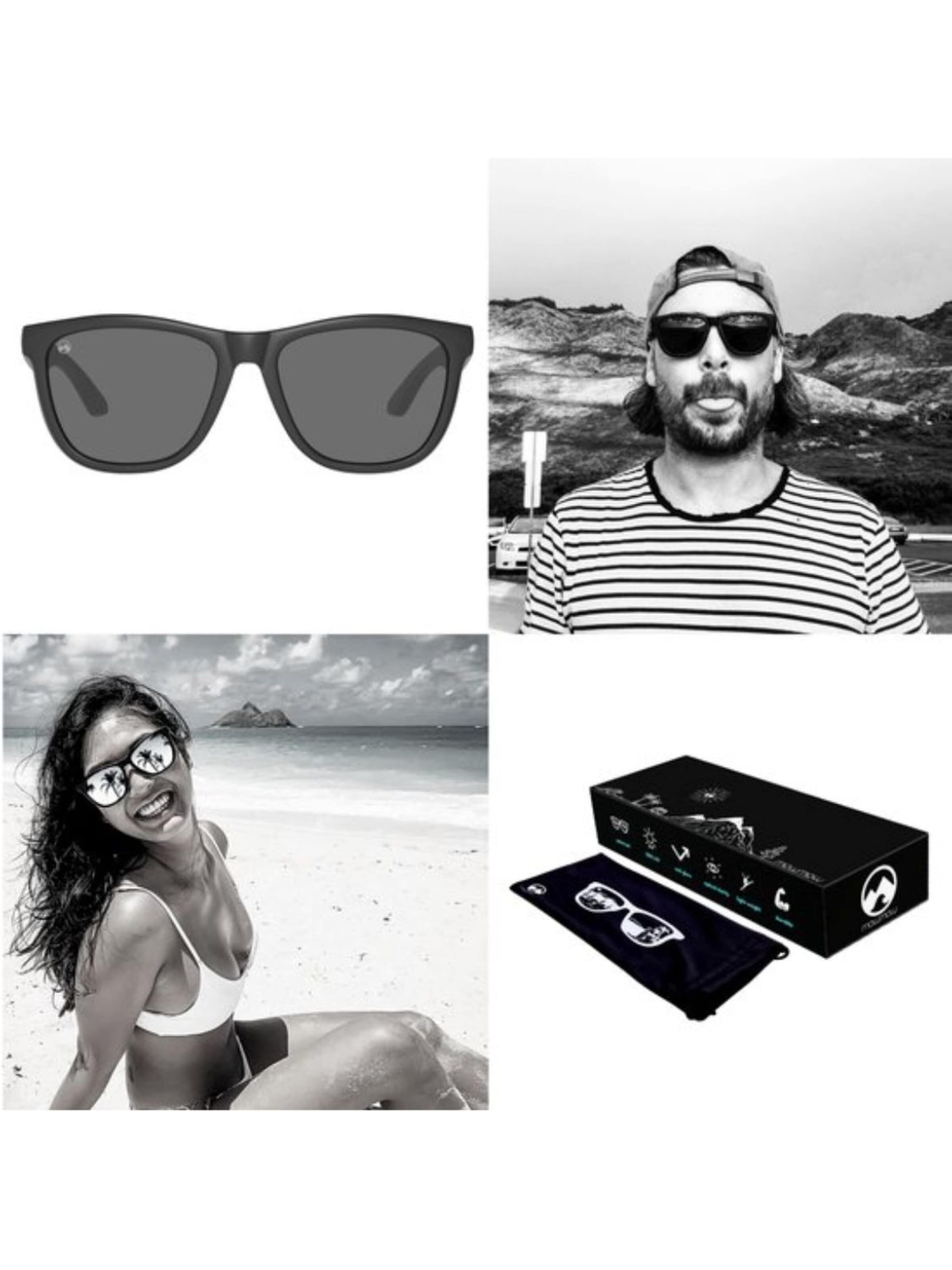 Mowmow Sportsolglasögon 'MowMow Opal LIMITED Sunglasses - Polarized - Men - Women' i svart