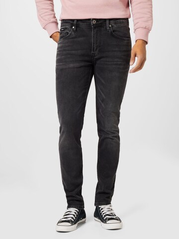 Pepe Jeans Regular Jeans 'HATCH' in Zwart: voorkant