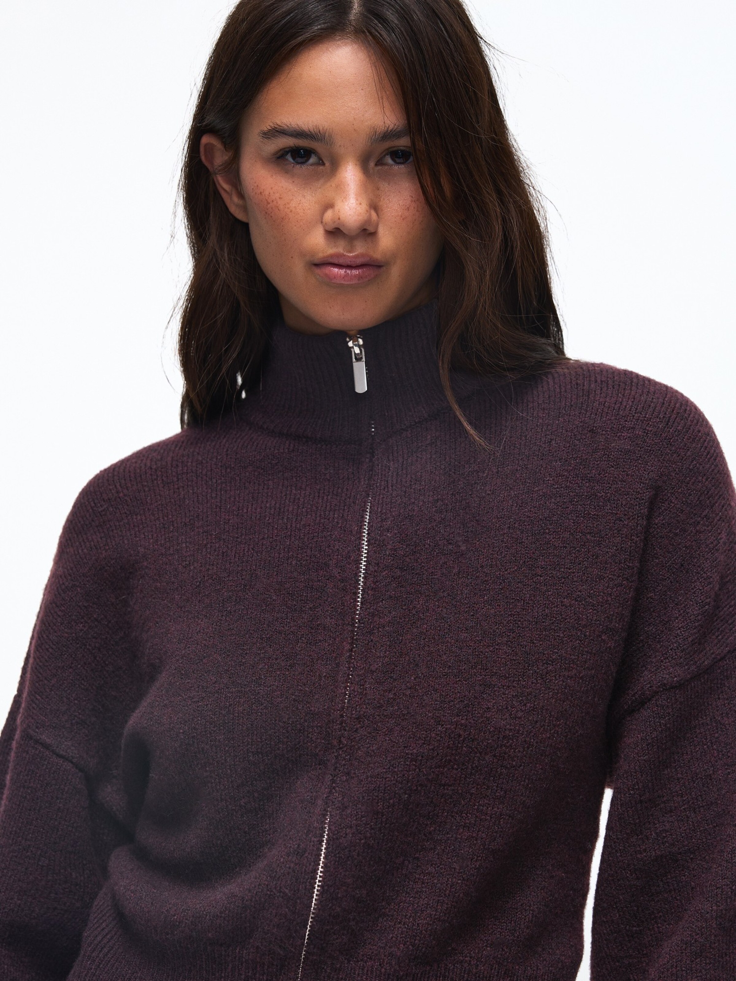 Cardigan Bershka en rouge : devant