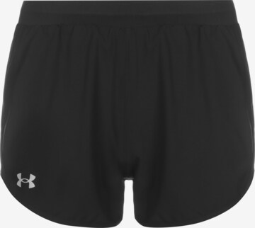 UNDER ARMOUR Regular Workout Pants 'Fly By Elite 3' in Black: front