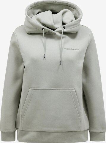 PEAK PERFORMANCE Sweatshirt in Groen: voorkant